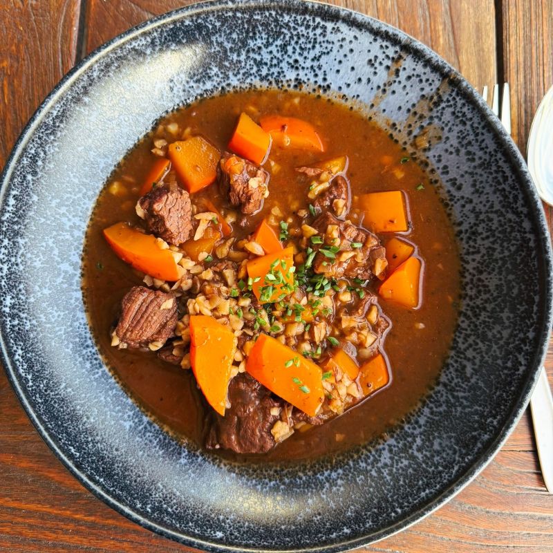 Kürbis-Rinder-Gulasch